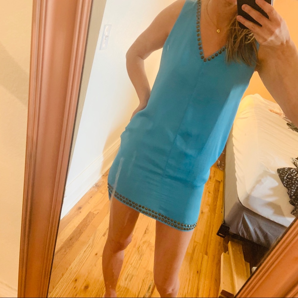 Amazing cerulean blue sparkle & fade dress size s - Picture 11 of 12